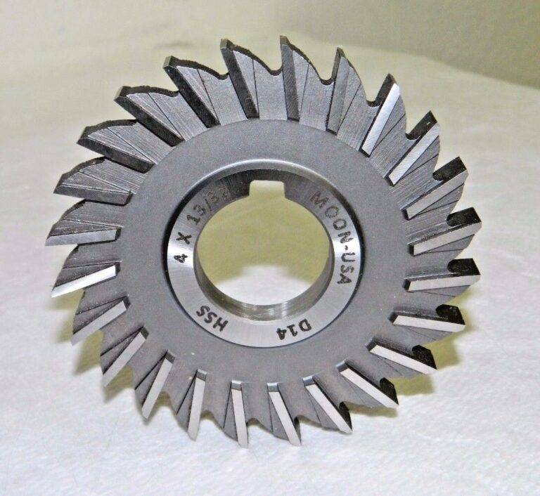 Moon Cutter HSS Side Milling Cutter 4" x 13/32" x 1-1/4" 24 Teeth SM4406