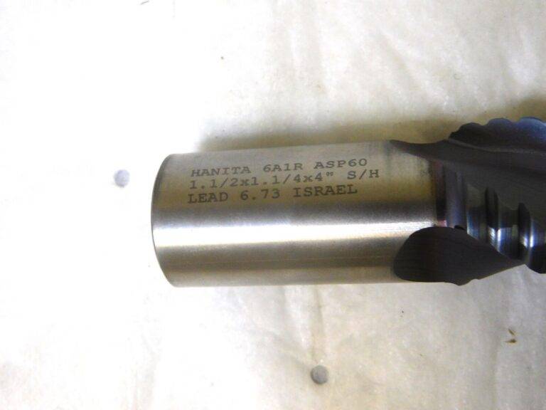 Hanita Cobalt Roughing End Mill 1-1/2” Dia 4” LOC 3Fl 6.5” OAL 52065 TC6A1R38009
