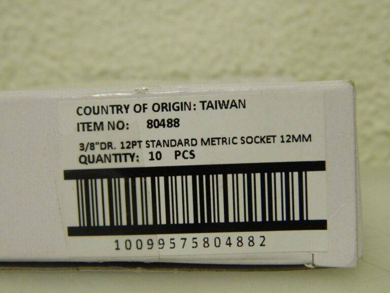 GearWrench Hand Socket 10 Pack 12 Points 3/8" Drive 12mm 0.984" OAL 80488