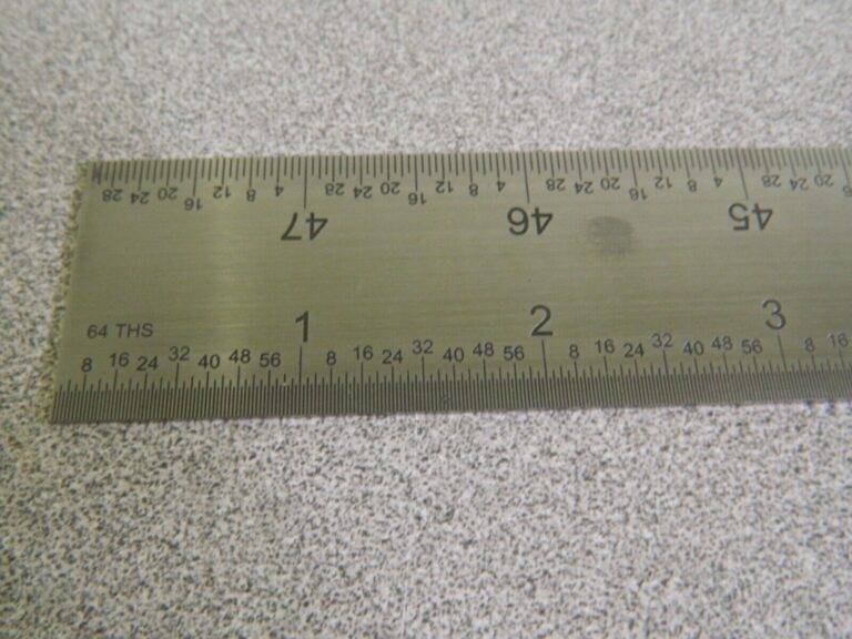 SPI Rigid Steel Rule 48" Long 1/64, 1/32, 1/16, 1/8" Graduation 91099044