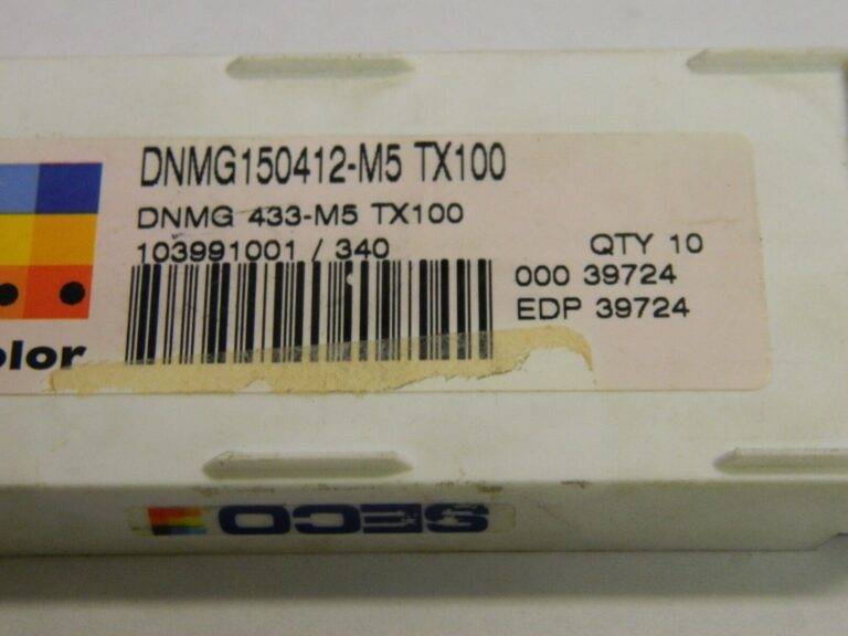 Seco Carbide Turning Inserts DNMG433-M5 Grade TX100 Qty. 10 39724