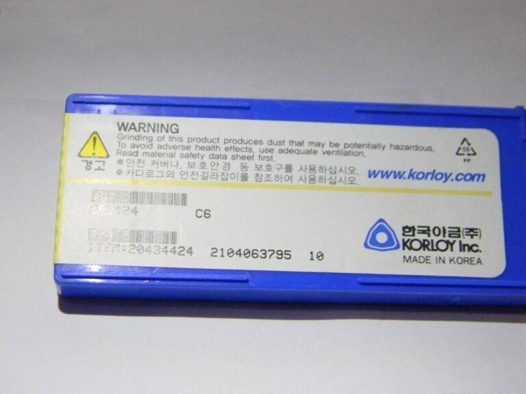 Korloy Carbide Inserts SPG424 C6 QTY 10 20434424