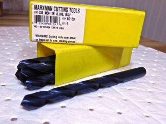 Marxman Cutting Tool HSS Jobber Drill 15/32” Dia 118º 5.896"L Qty-6 80159