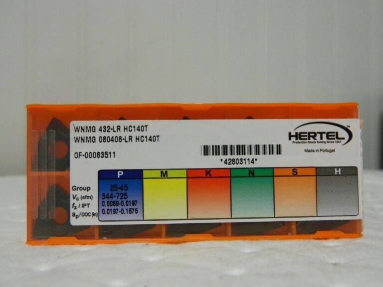 Hertel Carbide Turning Insert WNMG432 LR Grade HC140T QTY 9 1002272