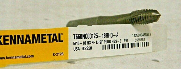 Kennametal 5 / 16-18 H3 3F LHSF PLUG HSS-E-PM 5565553