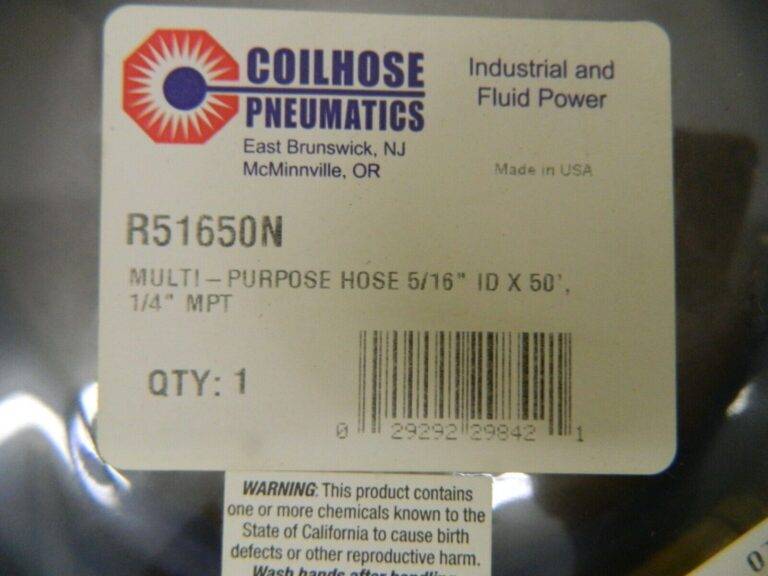 Coilhose Pneumatics 5/16" Hose ID 1/4" MPT Fitting 50' Length R51650N
