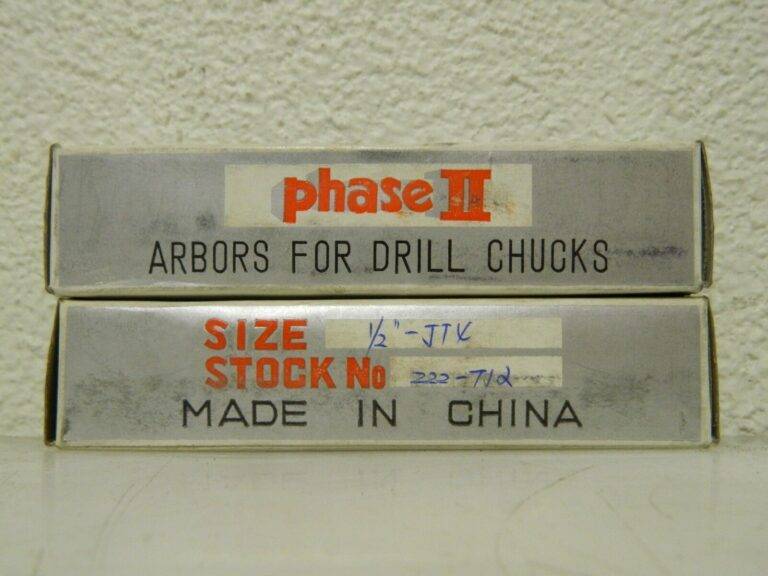 Phase II Drill Chuck Arbor Straight Shank 4JT 1/2" Shank Diam Qty 2 222-712