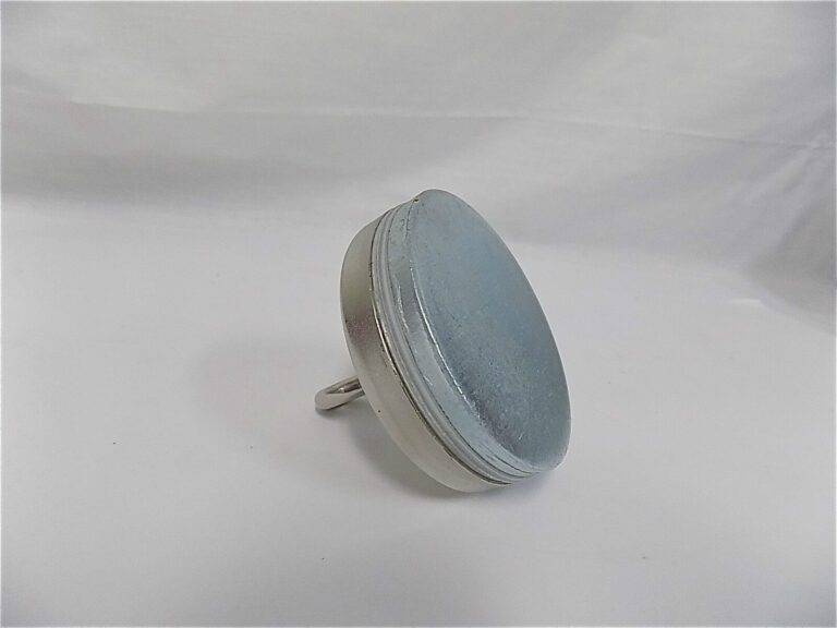 Eclipse Mag Shallow Pot Magnet With Loop 2.62" Diameter 1" Height QTY 2 E691
