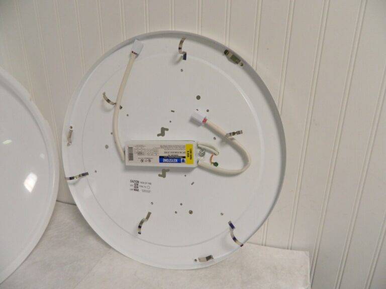 Progress Round Clouds 1 Light 18 inch White Close-to-Ceiling Light P7384-30