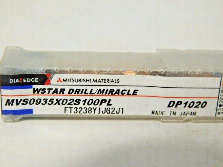 Mitsubishi Carbide Drill 0.368" Diam 145° 2FL MVS0935X02S100PL DP1020 10542880