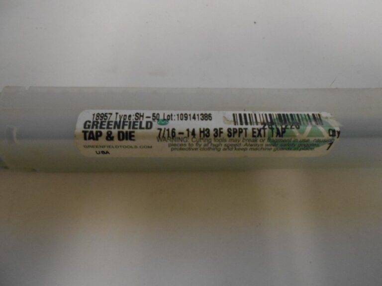 Greenfield H3 7/16"-14 UNC Plug Chamfer HSS Spiral Point Tap QTY 3 18957