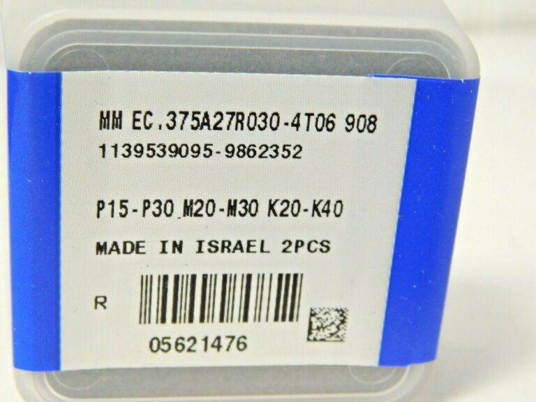 Iscar Carbide End Milling Tip Inserts MM EC.375A27R030-4T06 IC908 Qty 2 5621476