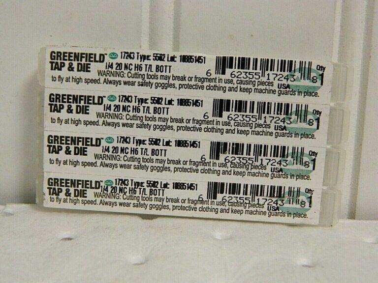 GTD 1/4-20 UNC H6 Thread Limit Bottoming Thread Forming Tap Qty 4 17243