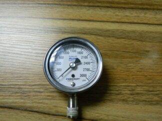 Ashcroft Pressure Gauge 2-1/2" Dial 1/4 Thread 0-3,000 Scale Range 94233XLL