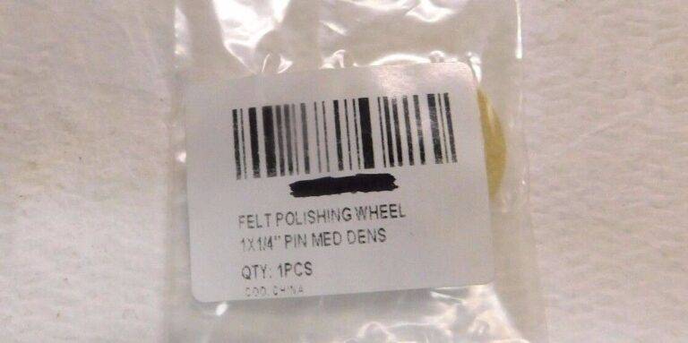 Unmounted Felt Polishing Wheel 1" Diameter x 1/4" Thickness QTY 20 91070896