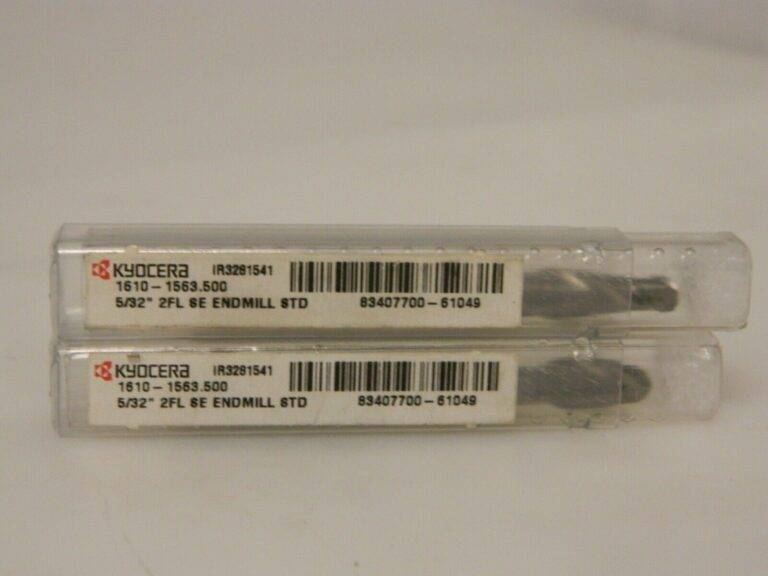 Kyocera Standard Length Square End Mill 5/32" 2-Flute Qty 2 1610-1563.500