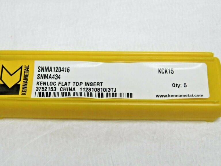 Kennametal Carbide Turning Inserts 1/2" IC SNMA434 Grade KCK15 Qty 5 3752153