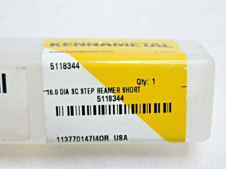 Kennametal Carbide Step Reamer Short 16mm Dia x 3-13/16" OAL 6FL 5118344