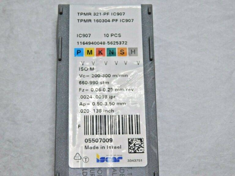 Iscar Carbide Turning Inserts TPMR 160304-PF/TPMR 321-PF IC907 Qty 10 5507009