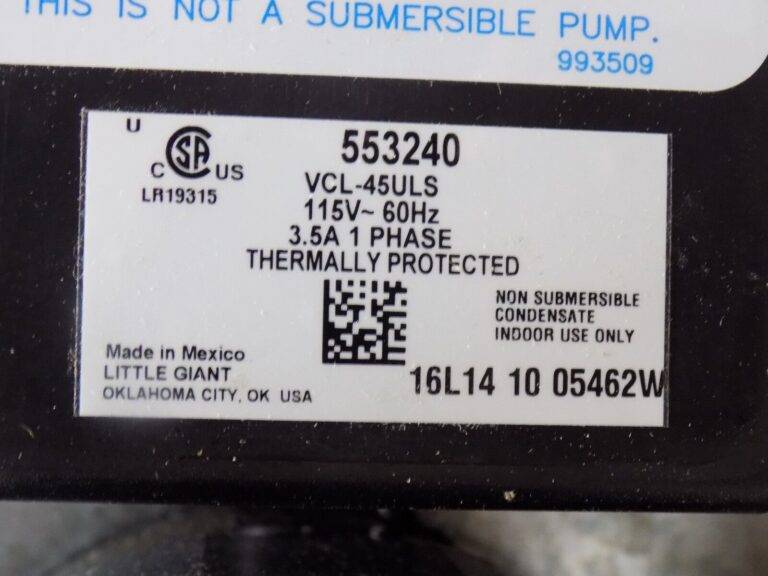 Little Giant Pumps Condensate System 1-Gal. Tank 115V 45 Shutoff Pump 553240