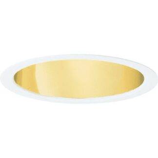Juno Recessed Lighting Gold Reflector White Trim QTY 4 17G-WH