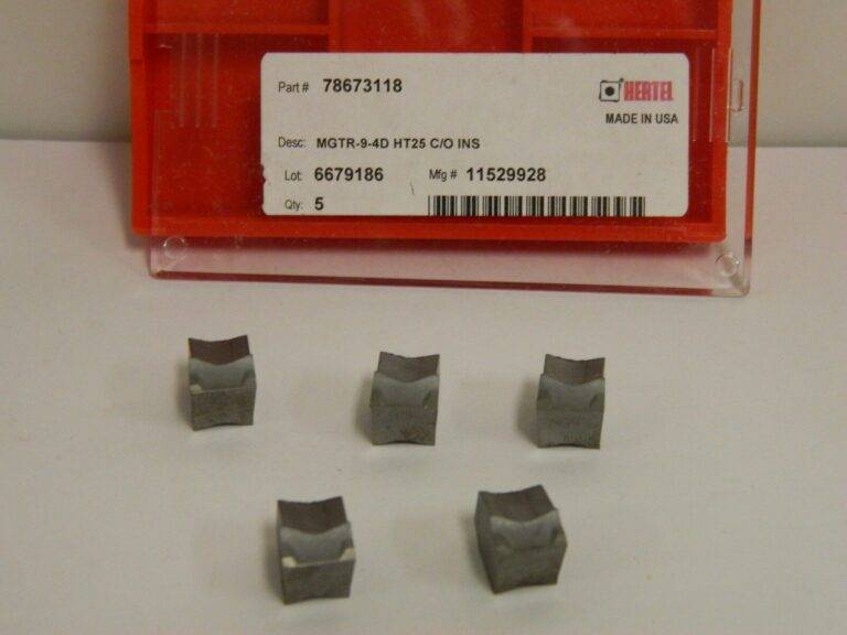 Hertel Cut-Off Inserts MGTR-9-4D Grade HT25 QTY 5 78673118