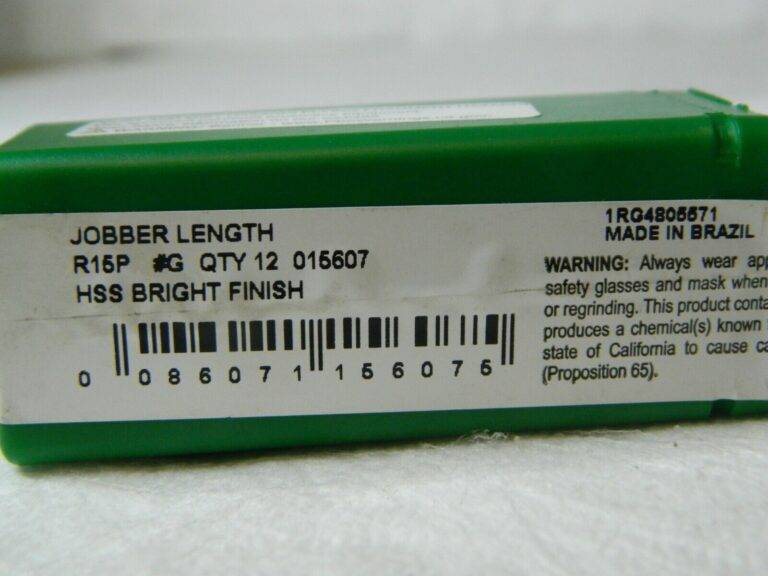 Precision Twist Drill HSS Jobber Drill Letter G 118° 4-1/8" OAL Qty 12 015607