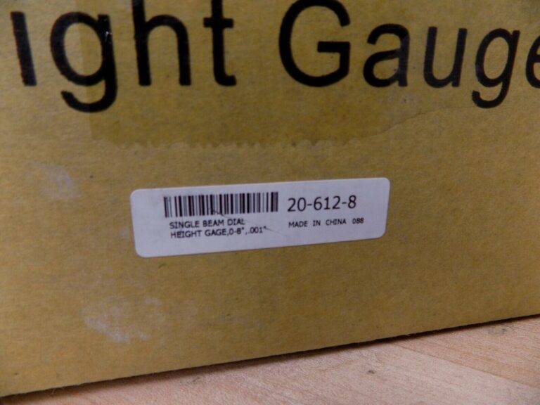 SPI Single Beam Dial Height Gage 0 - 8" x 0.0010" Graduation 20-612-8 Repair