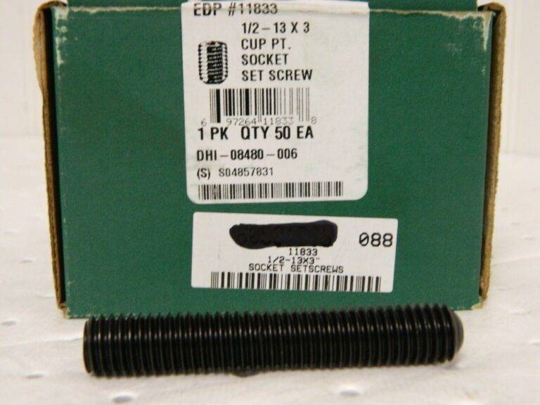 Cup Point Set Screw 1/2-13 UNC, 3" Length Under Head QTY 50 11833