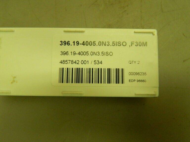 Seco Thread Mill Insert 3.5mm Pitch ISO Standard 396.19 F30M Grade 96660 QTY 2