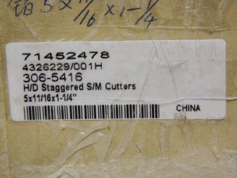 Precision 5" x 11/16" x 1-1/4" HS Staggered Tooth Side Milling Cutter 306-5416