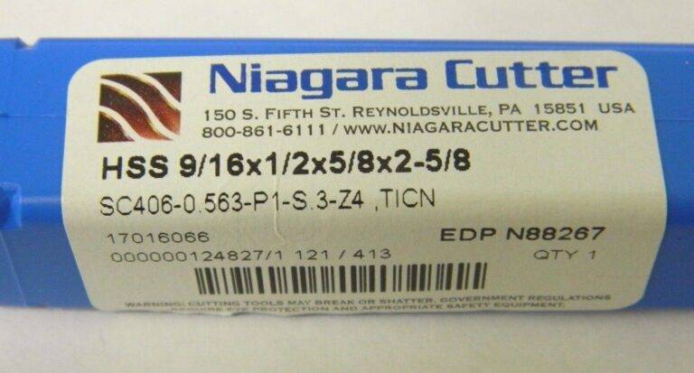 Niagara Cutter N88267 9/16" 4Fl Single End Square End Mills Lot of 2 USA