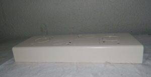 Hubbell Rectangular Raceway Connector Coupling 12" L 4-3/4" W 1.62" H HBL4714AIV