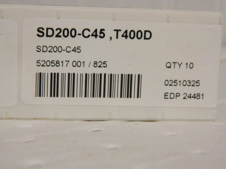 Seco SD200 C45 45° T400D Grade Drill Chamfer Insert Qty 10 24481