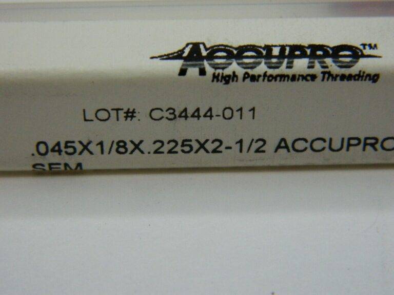 Accupro 0.045", 0.225" LOC 2-1/2" OAL 3 Flute, Solid Carbide QTY 5. 01235