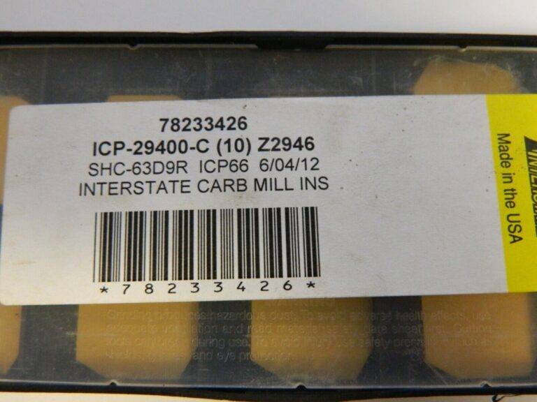 Interstate SHC63D9R ICP55 Carbide Milling Insert QTY 10. 78233426