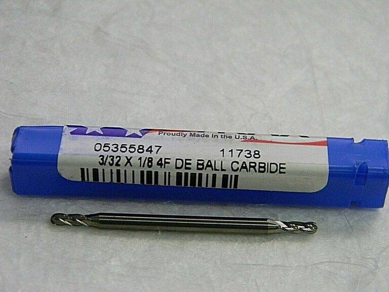 Atrax Solid Carbide Ball End Mill 3/32" Diam 3/8" LOC 4 Flute QTY 2 05355847