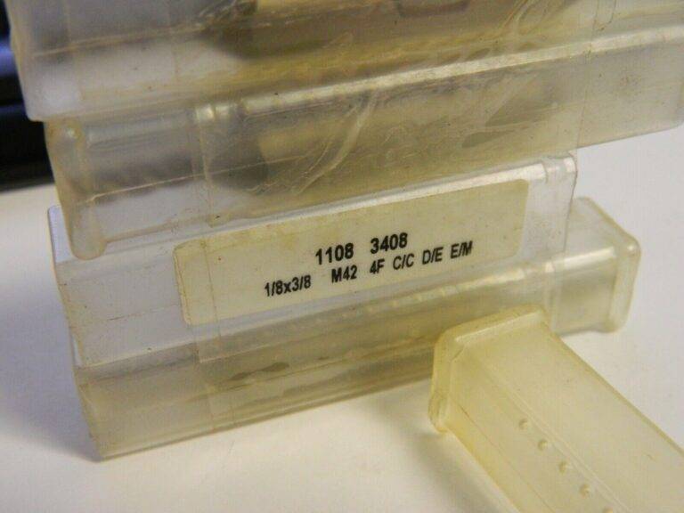 Interstate 1/8", 3/8" LOC 3-1/16" OAL 4 Fl Cobalt Square End Mill QTY 4