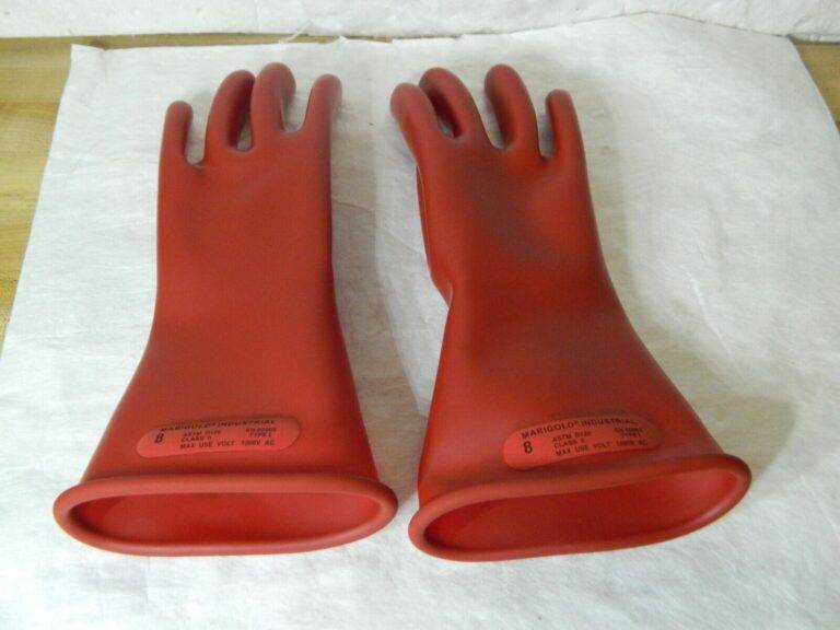 Marigold Ansell Lineman's Rubber Glove Class 0 Size 8 11" Long 1 Pair 114265
