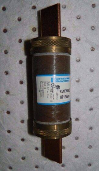 Ferraz Shawmut Fast Acting Renewable Fuse 250 VAC 125A #RF125