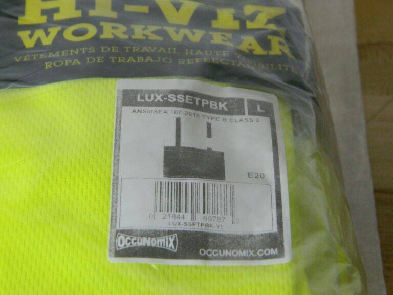 OccuNomix Sz L Yellow High Visibility Short Sleeve T-Shirt Qty 10 LUX-SSETPBK-YL