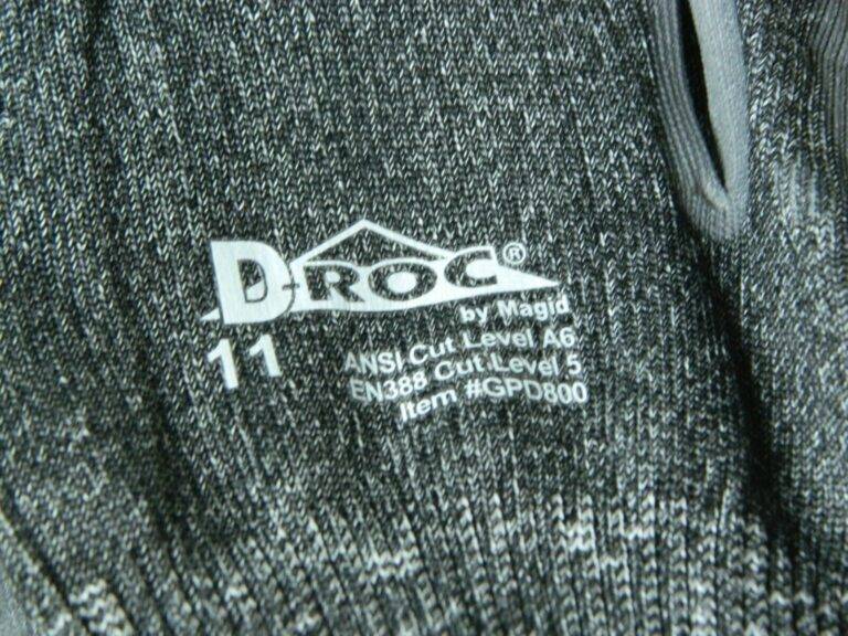 D-Roc Cut & Puncture Resistant Gloves SZ 11 13G GRAY 12 Pairs GPD800-11
