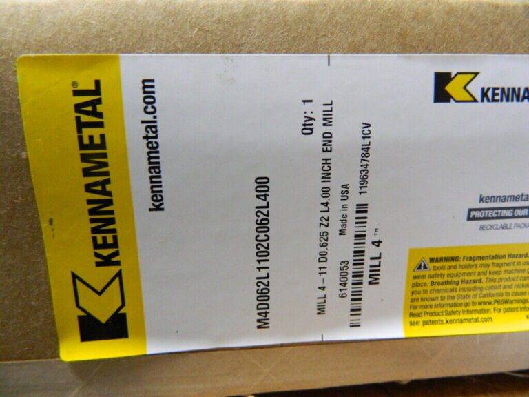 Kennametal 5/8" Cut Diam Cylindrical Shank, 4" OAL Indexable Shoulder End Mill