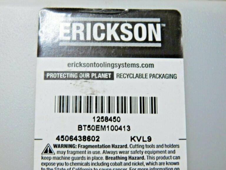 Erickson BT50 End Mill Holder/Adapter 1" Hole Diam BT50EM100413 1258450