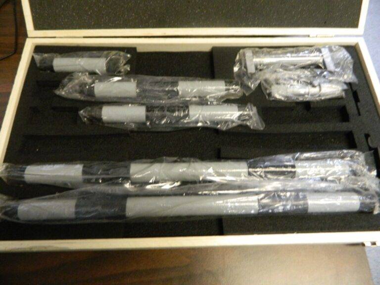 FOWLER Mechanical Inside Micrometer Set 4 to 80″ Satin Chrome Coated INCOMPLETE