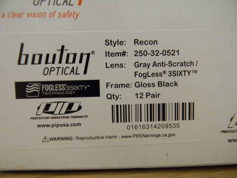 PIP Recon Safety Glasses with FOGLESS 3SIXTY Anti-Fog Coating Qty 12 250-32-0521