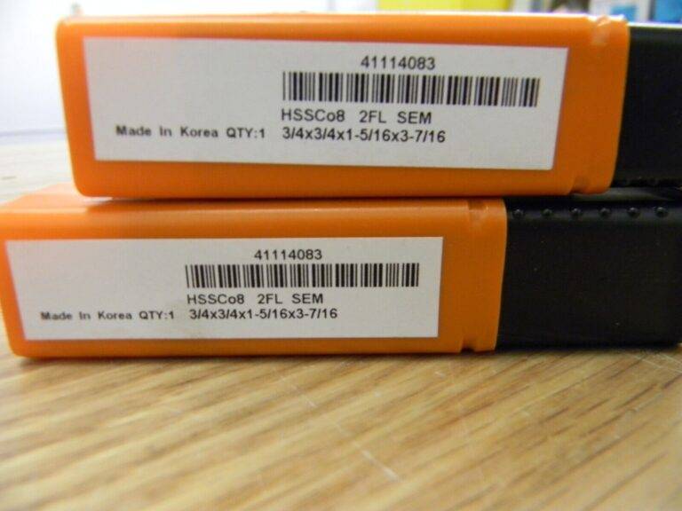 HERTEL Cobalt Sq End Mill 3/4″, 1-5/16″ LOC 3/4″ Shk Dia 3-7/16″ OAL 2 FL Qty 2