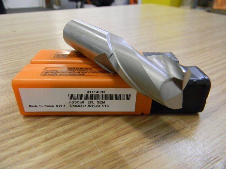 HERTEL Cobalt Sq End Mill 3/4″, 1-5/16″ LOC 3/4″ Shk Dia 3-7/16″ OAL 2 FL Qty 2