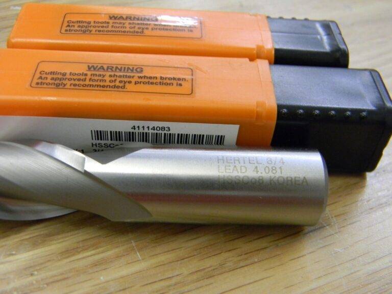 HERTEL Cobalt Sq End Mill 3/4″, 1-5/16″ LOC 3/4″ Shk Dia 3-7/16″ OAL 2 FL Qty 2