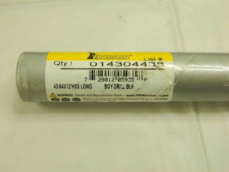 Interstate 43/64″ 118° 2-Flute High Speed Steel Extra Length Drill Bit 01430438